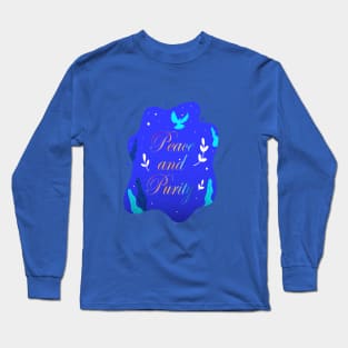 Peace and Purity Themed T-Shirt Long Sleeve T-Shirt